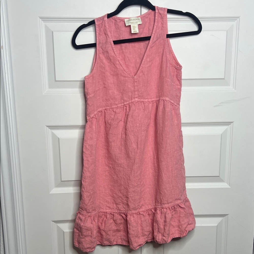 Cynthia Rowley 100% Linen Sleeveless Dress – Size XS - Picture 2 of 5